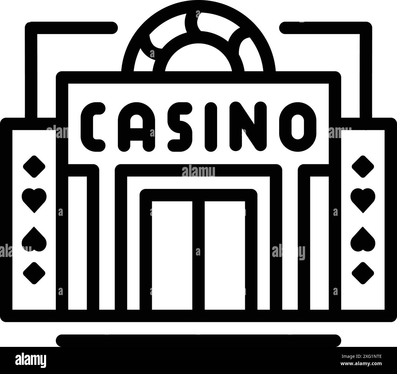 Symbol für Casino, Wettbüro Stock Vektor