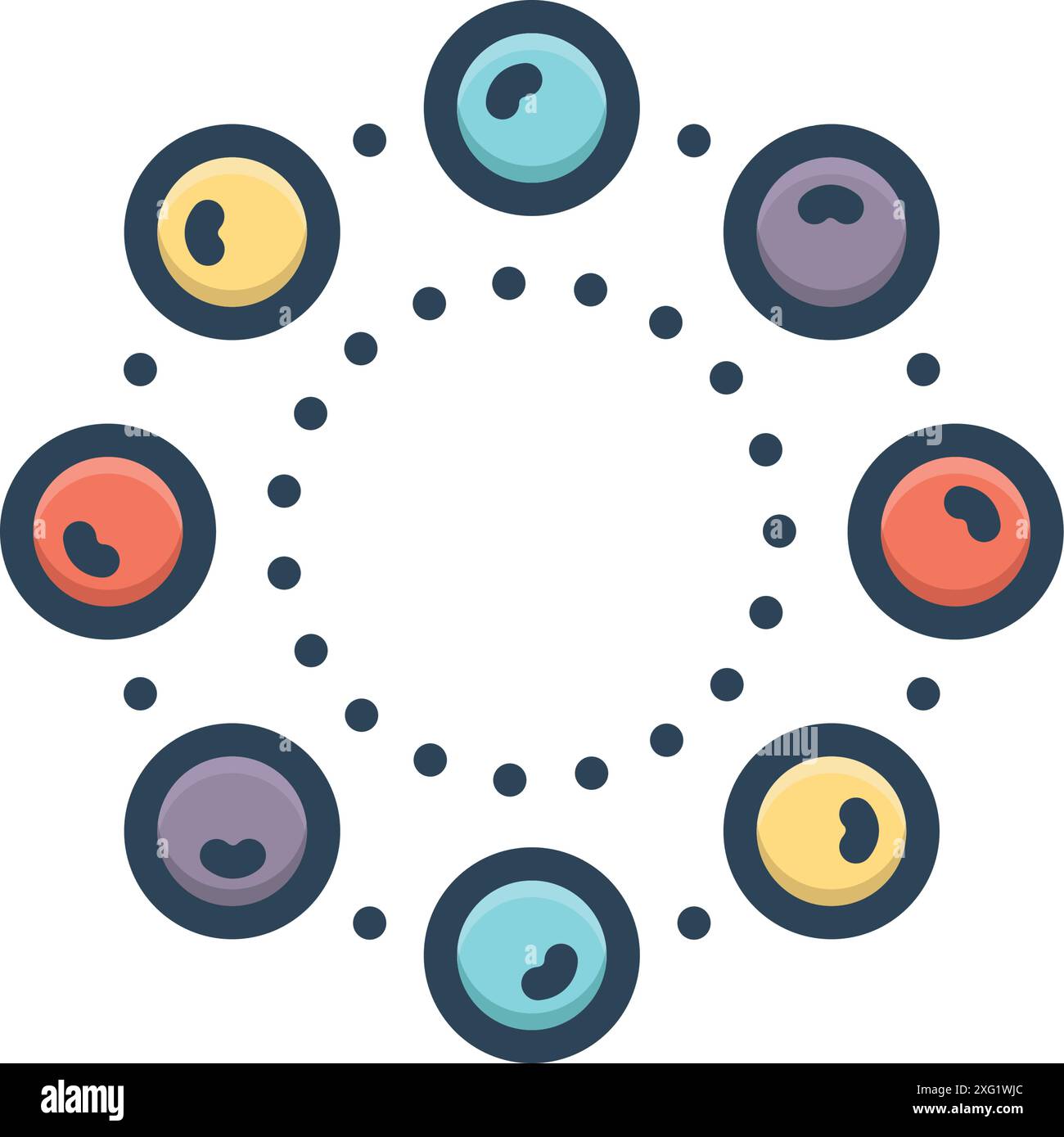 Symbol für Perlen, Halskette Stock Vektor