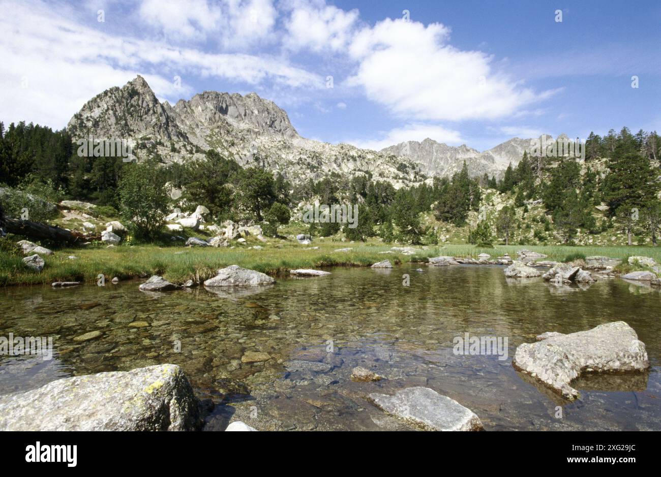 Estany de Ratera. Parc Nacional D´Aigües Torten. Provinz Lleida. Katalonien. Spanien Stockfoto