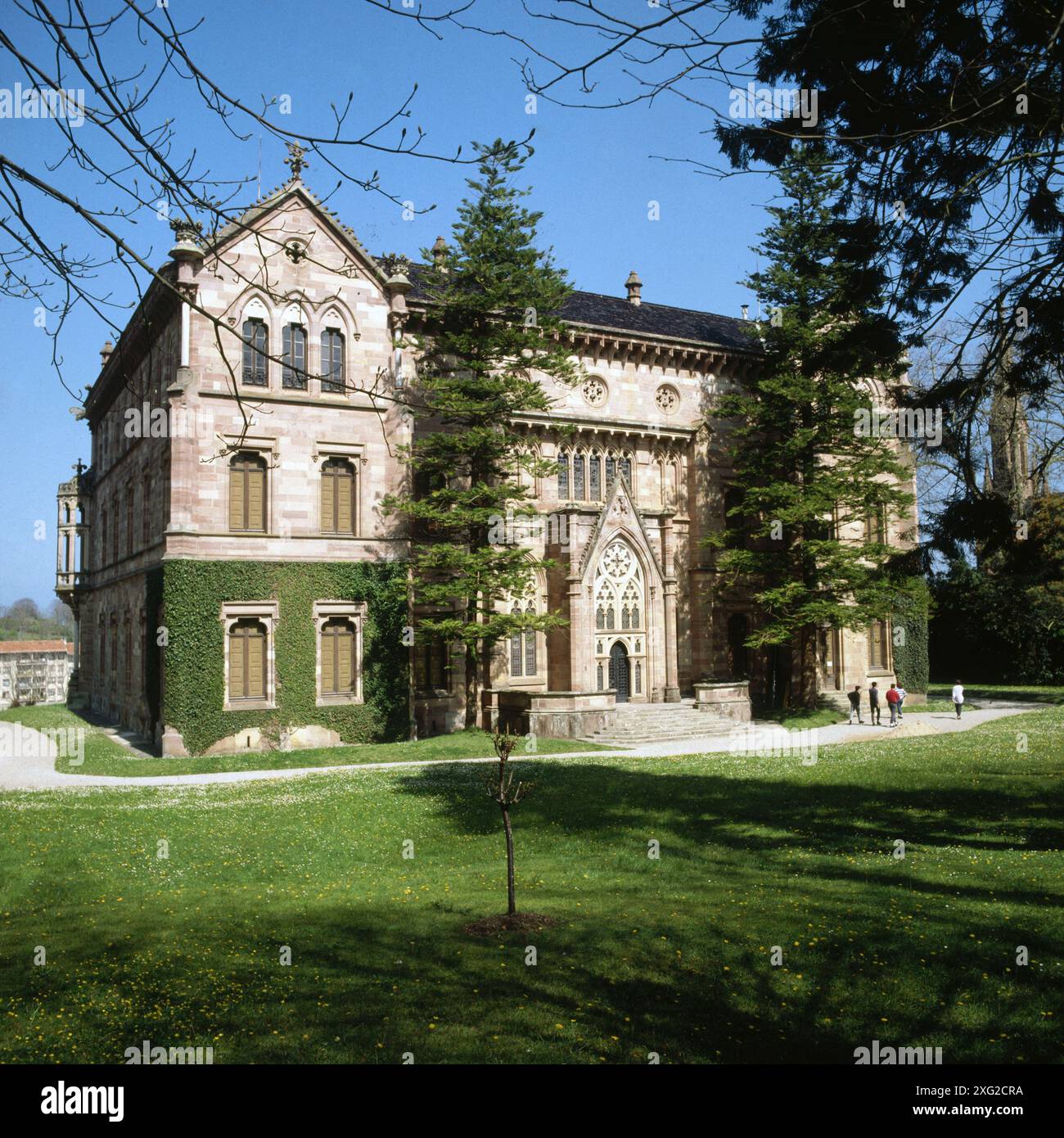 Palacio del Marqués de Comillas. Comillas. Kantabrien, Spanien Stockfoto