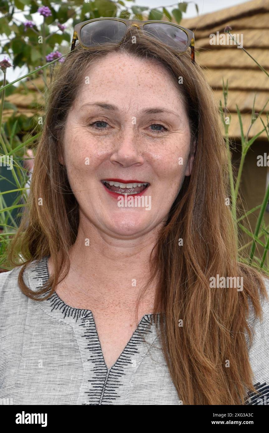 1. Juli 2024. East Molesey, Surrey, Großbritannien. Ruth Gemmell beim RHS Hampton Court Palace Garden Festival 2024. Sue Andrews/Alamy. Stockfoto