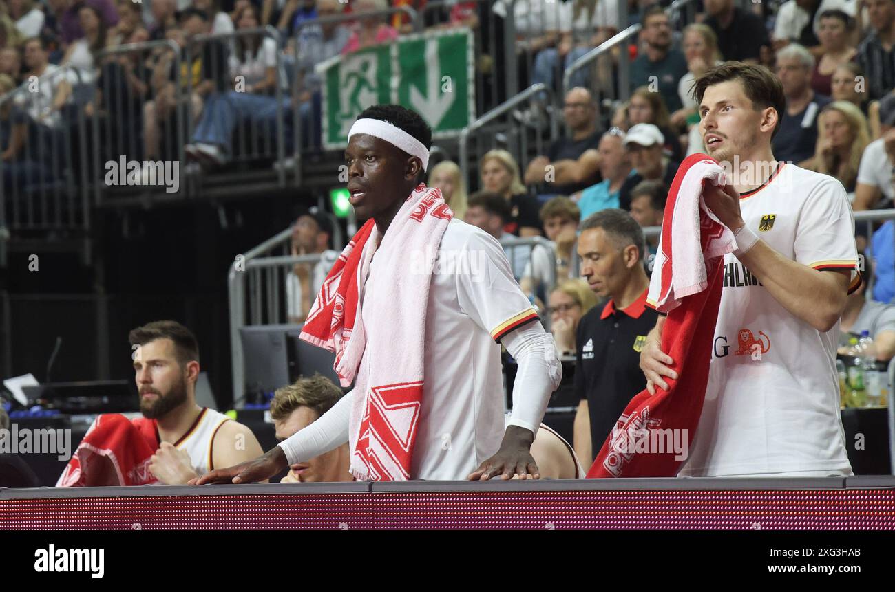 Dennis Schroeder (Deutschland #17), Deutschland - Frankreich, Basketball-Laenderspiel, 6.07.2024, Foto: Eibner-Pressefoto/Jörg Niebergall Stockfoto