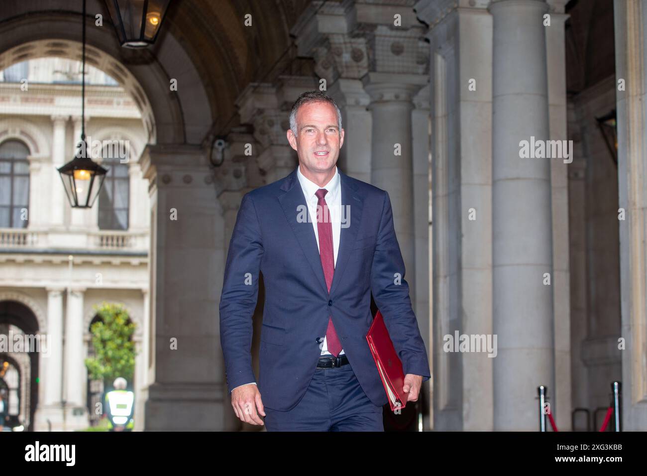 London, England, Großbritannien. Juli 2024. PETER KYLE, Minister für Wissenschaft, Technologie und Innovation, kommt in der Downing Street 10 an, als die erste Kabinettssitzung der Labour-Regierung in Großbritannien stattfindet. (Kreditbild: © Tayfun Salci/ZUMA Press Wire) NUR REDAKTIONELLE VERWENDUNG! Nicht für kommerzielle ZWECKE! Stockfoto