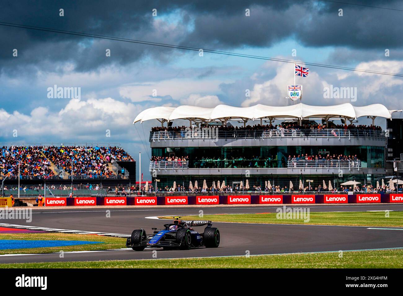 06.07.2024, Silverstone Circuit, Silverstone, FORMEL 1 QATAR AIRWAYS BRITISH GRAND PRIX 2024, Abbildung Logan Sargeant (USA), Williams Racing Stockfoto