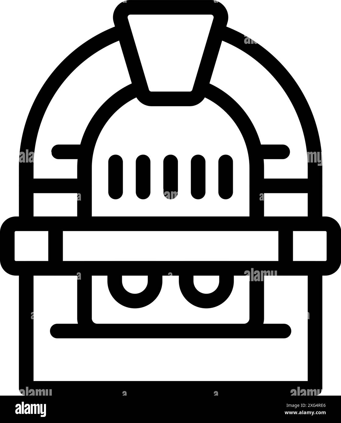 Vintage-Jukebox mit Retro-Design, perfekt für Musikliebhaber und Unterhaltungskonzepte Stock Vektor