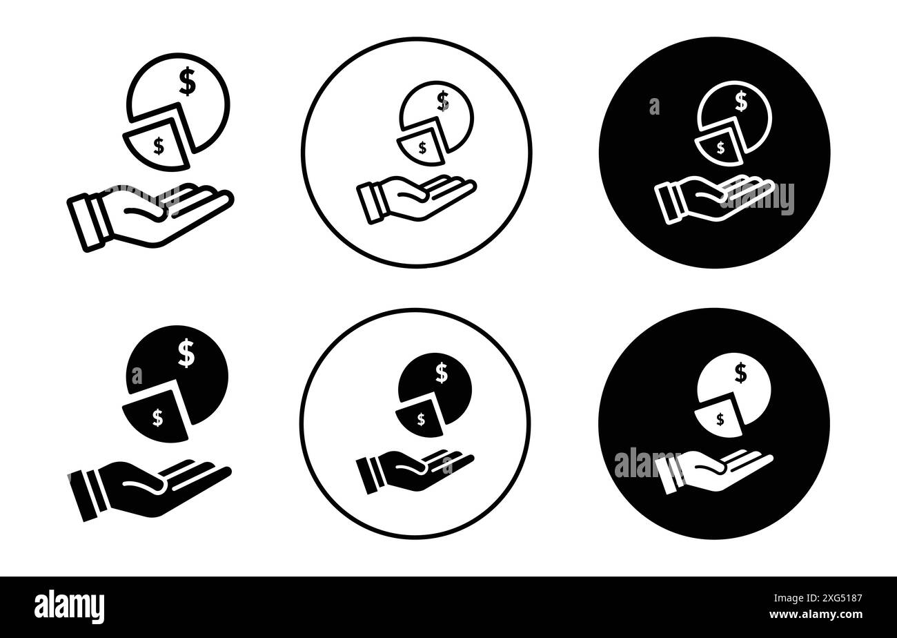 Sammlung des Beitragssymbols Vektor-Logosatzes für die Web-App-ui Stock Vektor