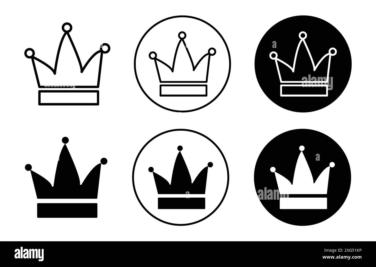 Joker hat Icon Vektor Logo Set Sammlung für Web App ui Stock Vektor