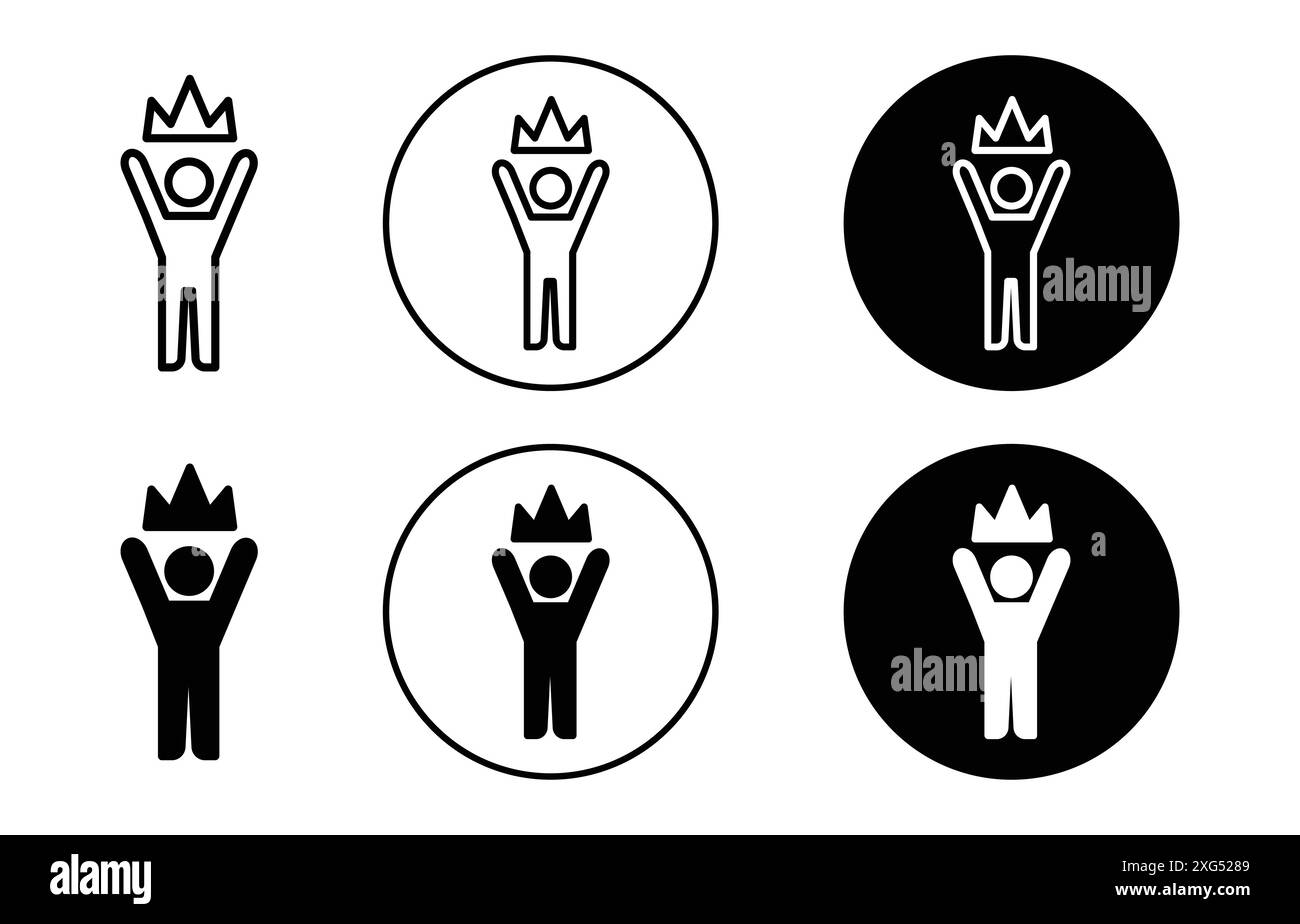 Selbstbewusstes Symbol-Vektor-Logo-Set-Kollektion für Web-App-ui Stock Vektor