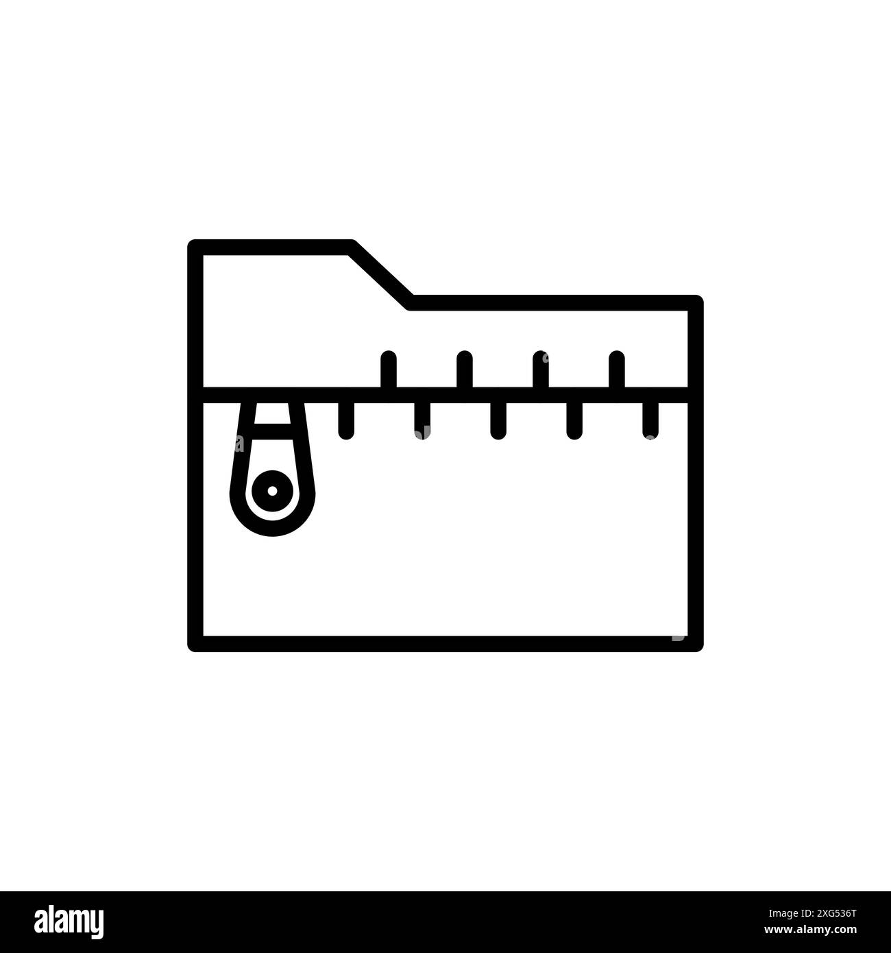 ZIP-Ordnersymbol-Vektor-Logo-Set-Sammlung für Web-App-ui Stock Vektor