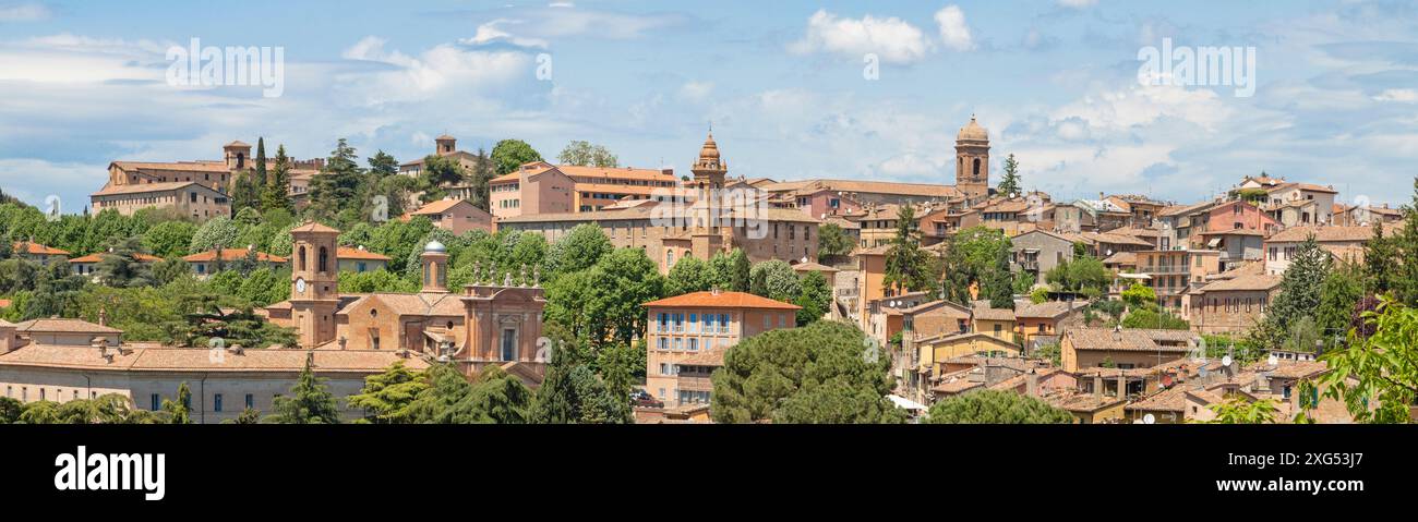 Perugia - der Blick nach Norden - Westen Teil der Altstadt. Stockfoto