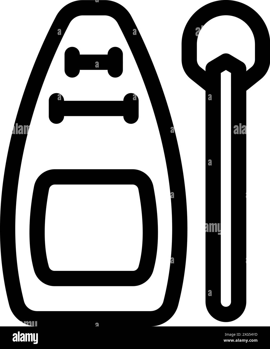 Strichgrafik-Symbol mit einem modernen Autoschlüssel mit Fernbedienung Stock Vektor
