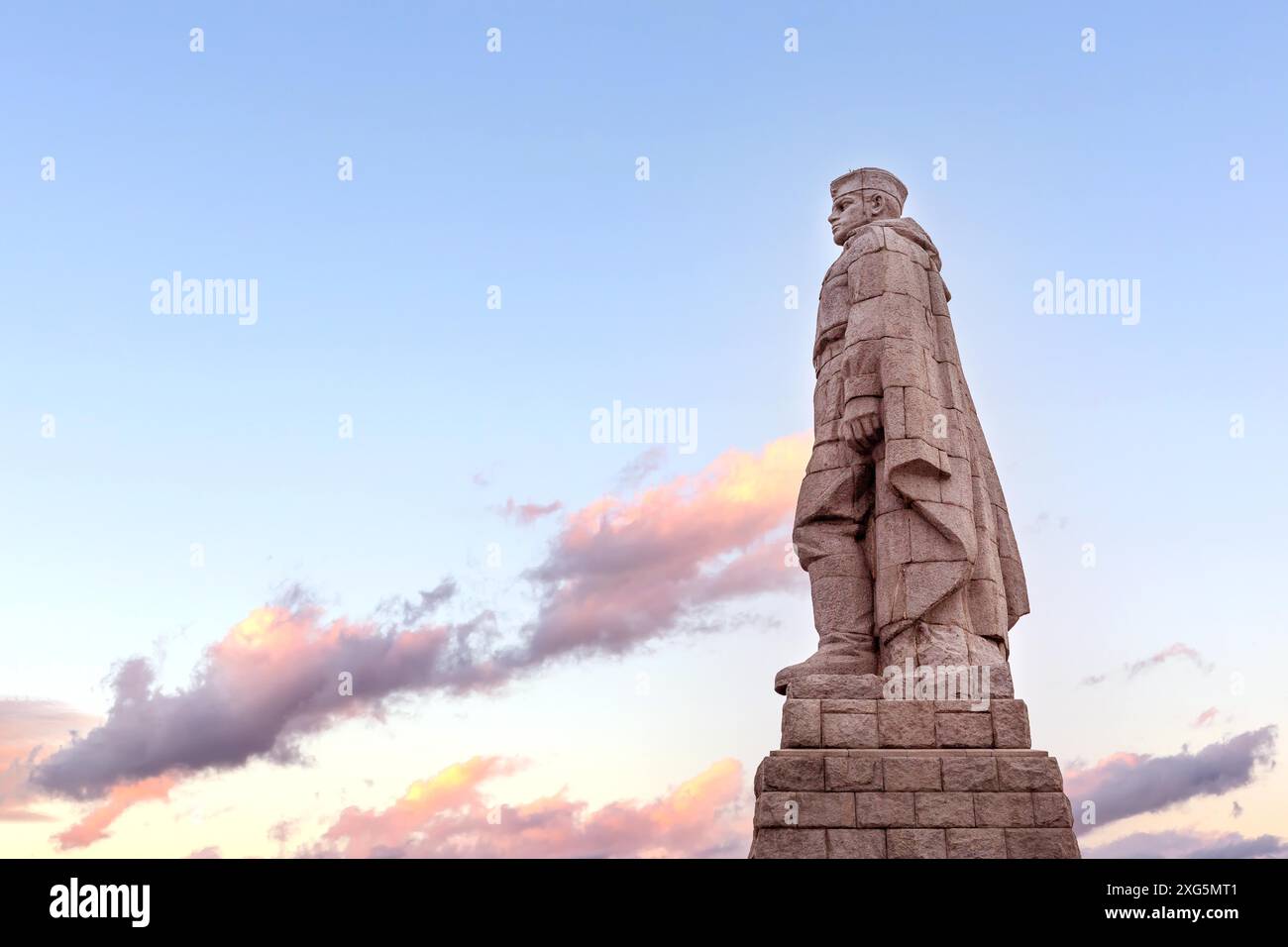 Aljosha Denkmal Statue des sowjetischen Soldaten auf dem Hügel Plovdiv, Bulgarien Stockfoto