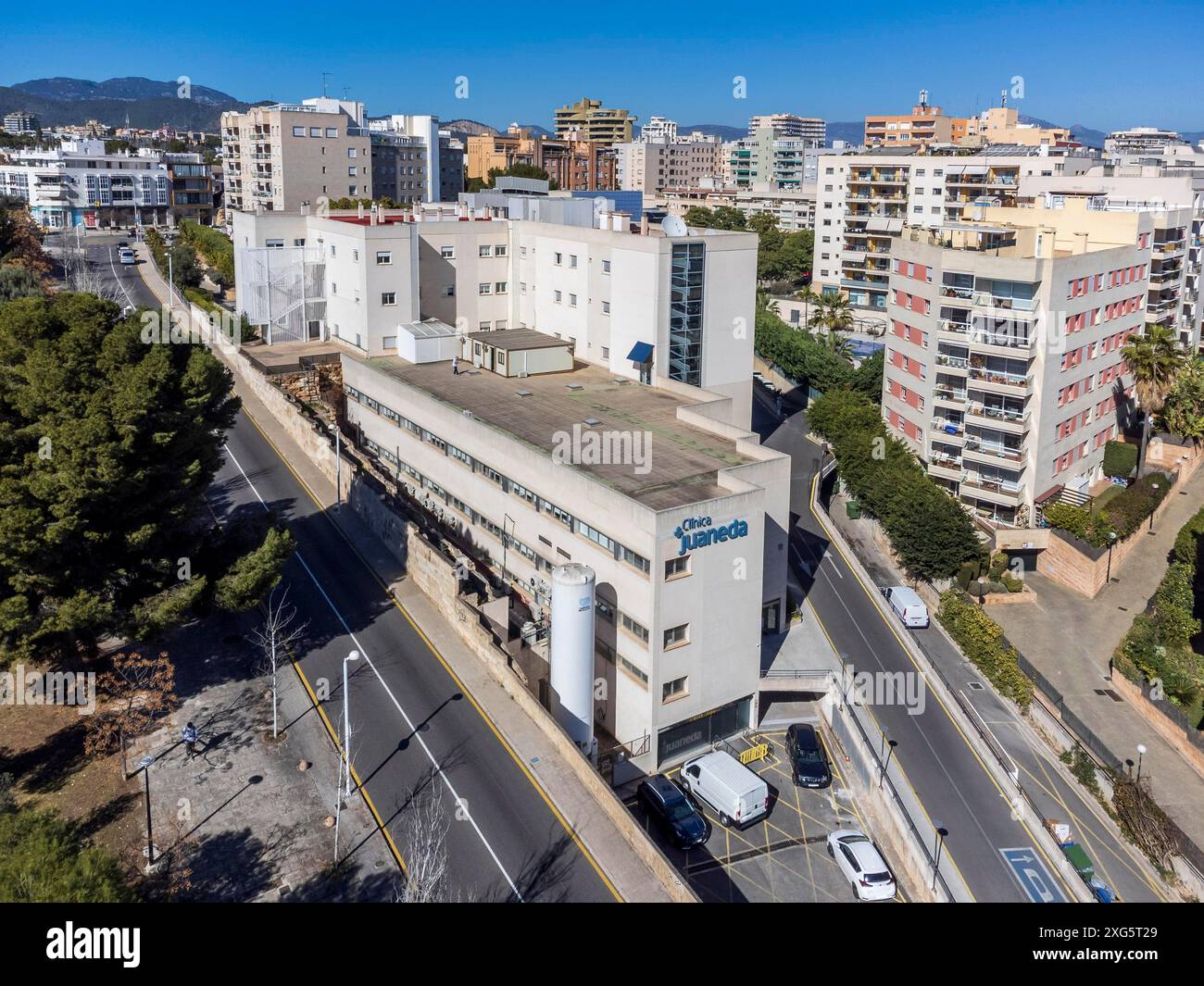 Juaneda Klinik, privater Gesundheitskomplex, Palma Mallorca, Balearen, Spanien Stockfoto