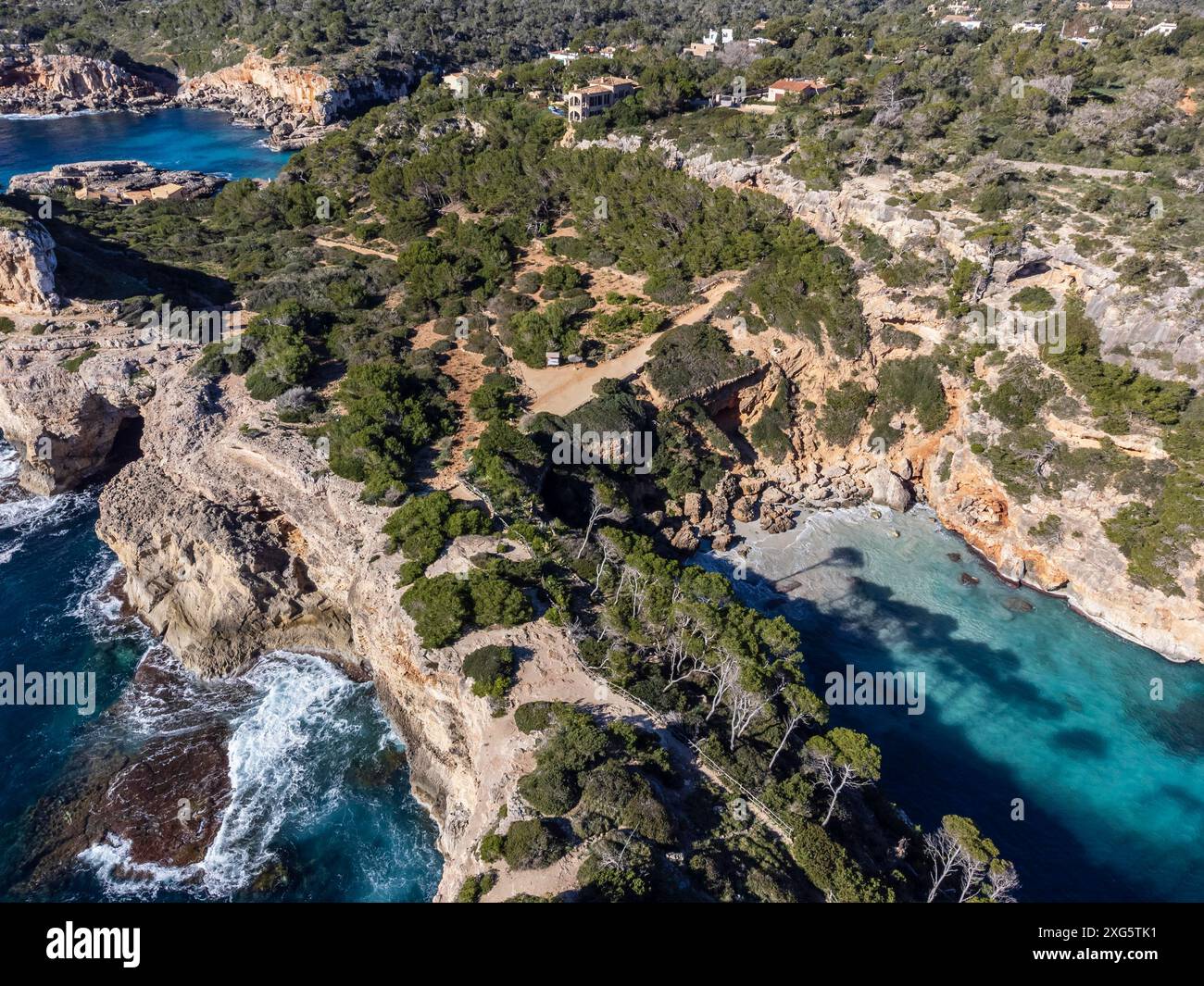 Calo d es Moro, Santanyi, Mallorca, Balearen, Spanien Stockfoto