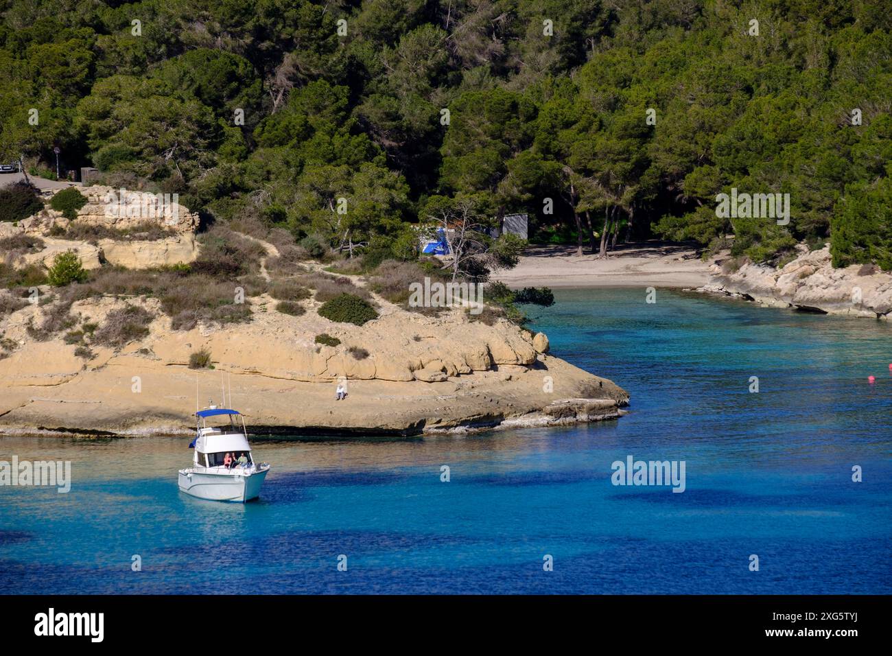 Cala Fornells, Calvia, Mallorca, Balearen, Spanien Stockfoto