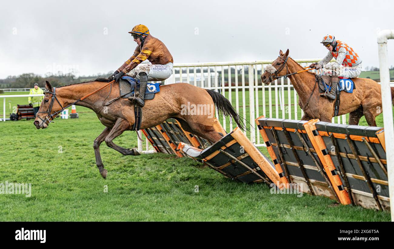 Zweites Rennen in Wincanton am 8. Januar 2022 Stockfoto