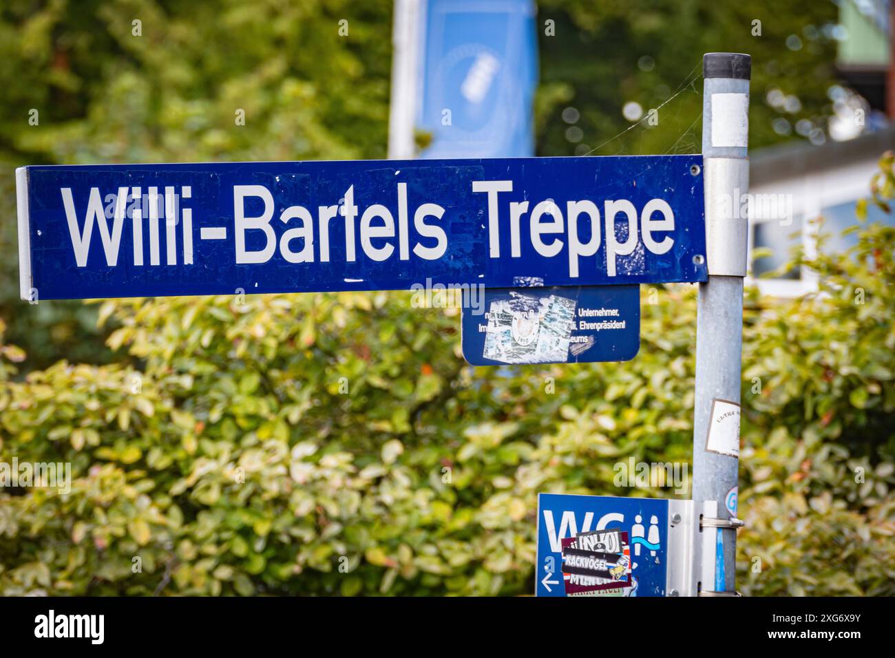 Hamburg Willi-Bartels-Treppe - 07.07.2024 Hamburg *** Hamburg Willi Bartels Treppe 07 07 2024 Hamburg Stockfoto