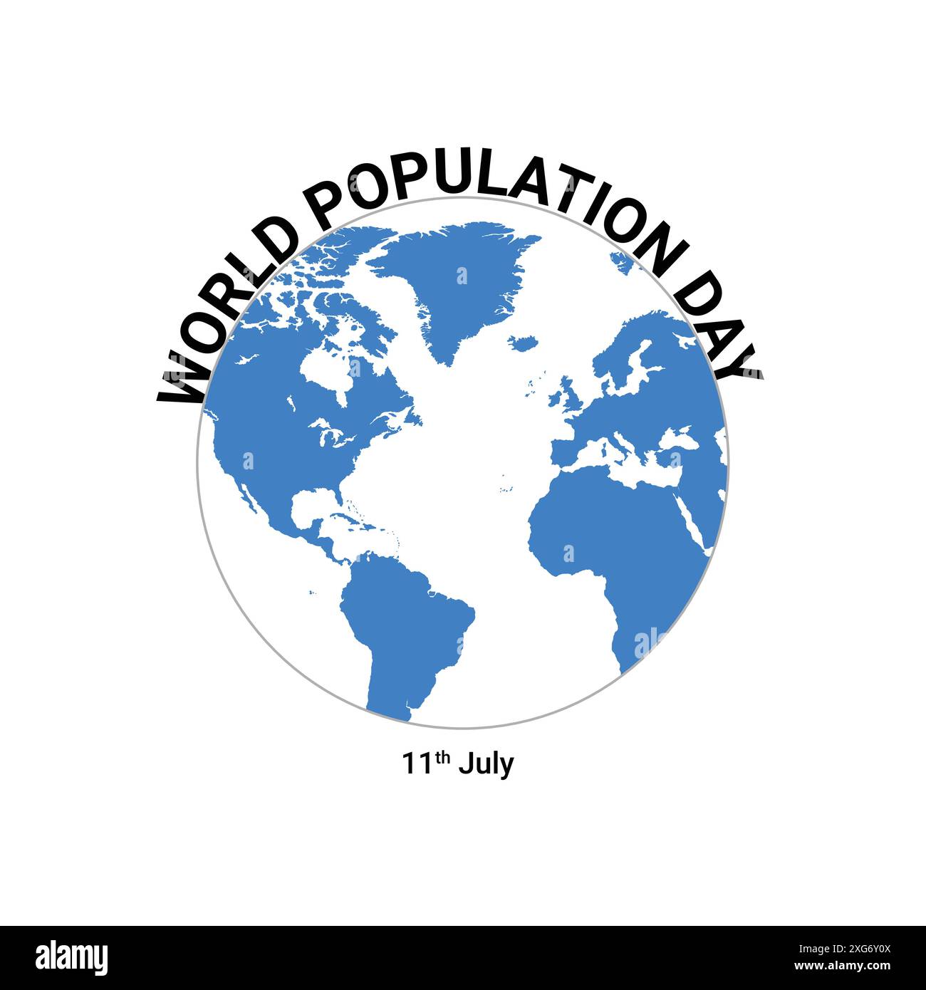 World Population Day Creative Concept Banner, Poster, Social Media Post, Hintergrund, Vorlage und Logos Vektor Illustration EPS 10 Stock Vektor