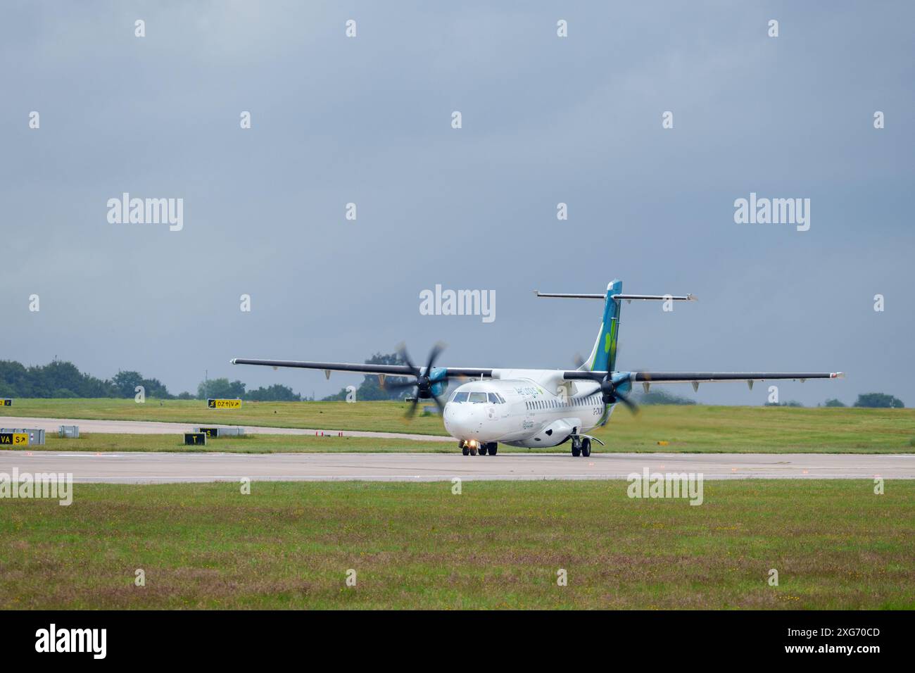 Aer Lingus ATR72-600 am internationalen Flughafen Manchester Stockfoto