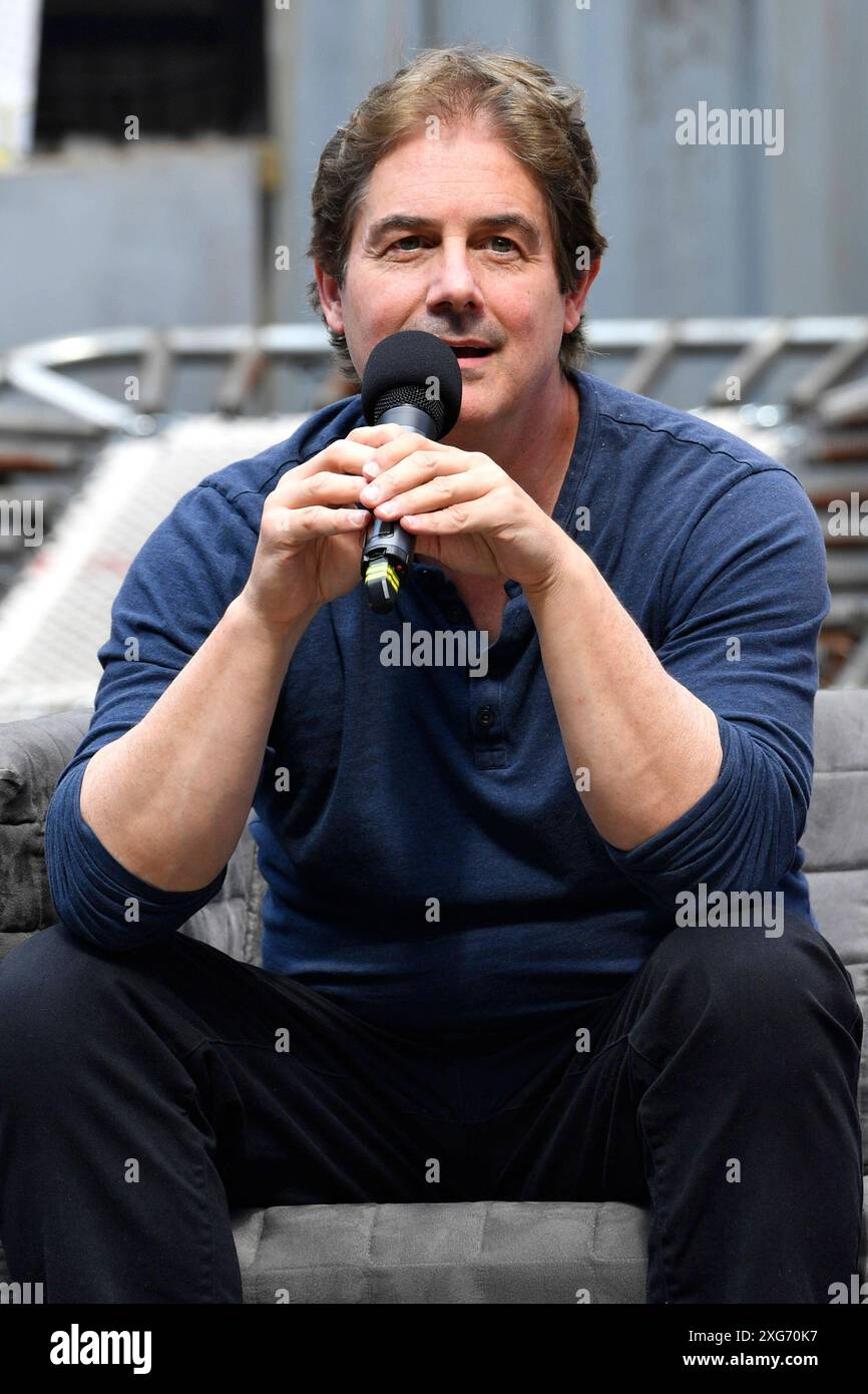 Zach Galligan auf der German Film Comic Con Babelsberg im Filmpark Babelsberg. Potsdam, 06.07.2024 *** Zach Galligan auf der German Film Comic Con Babelsberg im Filmpark Babelsberg Potsdam, 06 07 2024 Foto:Xn.xKubelkax/xFuturexImagex Comic con 4798 Stockfoto
