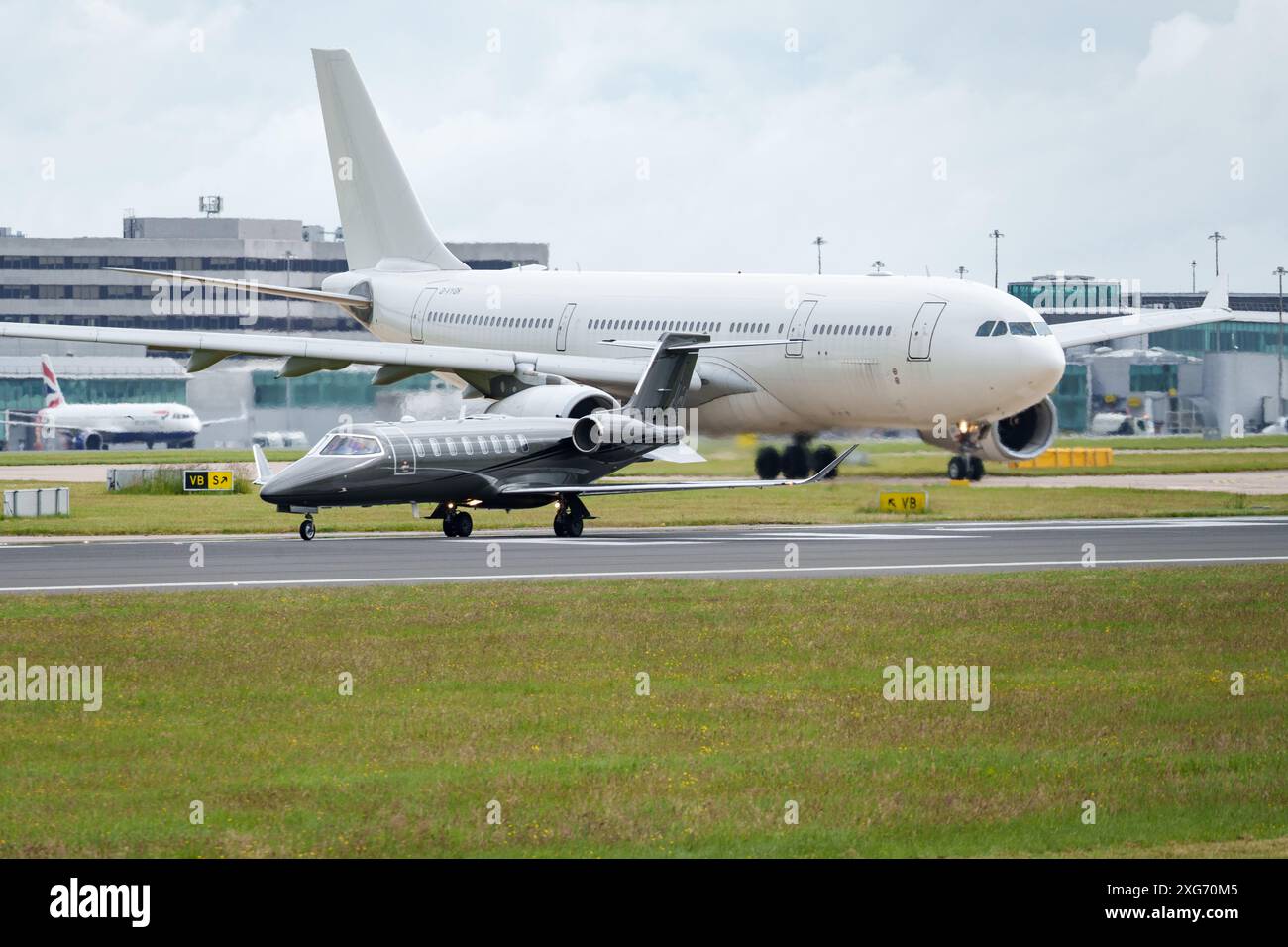 Eine entmilitarisierte RAF voyager, die jetzt als kommerzieller Airbus A330 betrieben wird Stockfoto