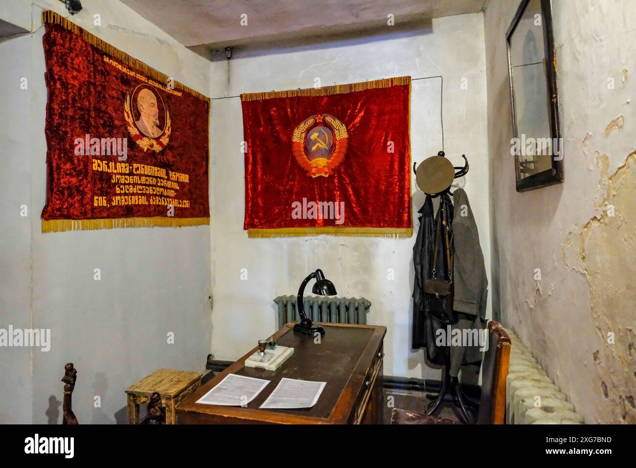 Gori, Georgien - 3. Juli 2024: Das Joseph Stalin Museum, das dem Leben von Joseph Stalin gewidmet ist, befindet sich in Gori, Georgien. Stockfoto