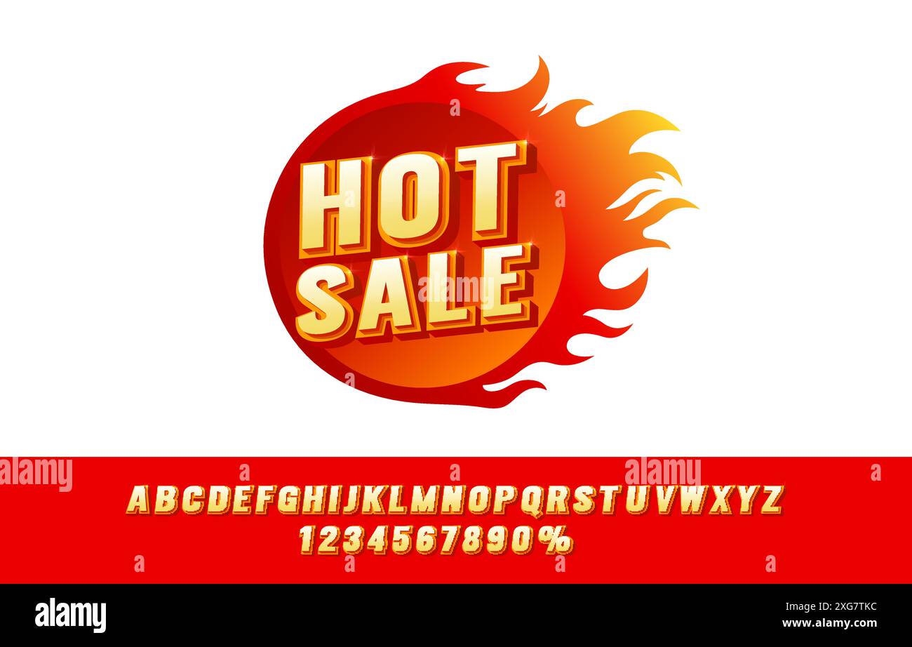 Heißes Verkaufsereignis, großes Angebot, Plakatetikett. Vektor Stock Vektor