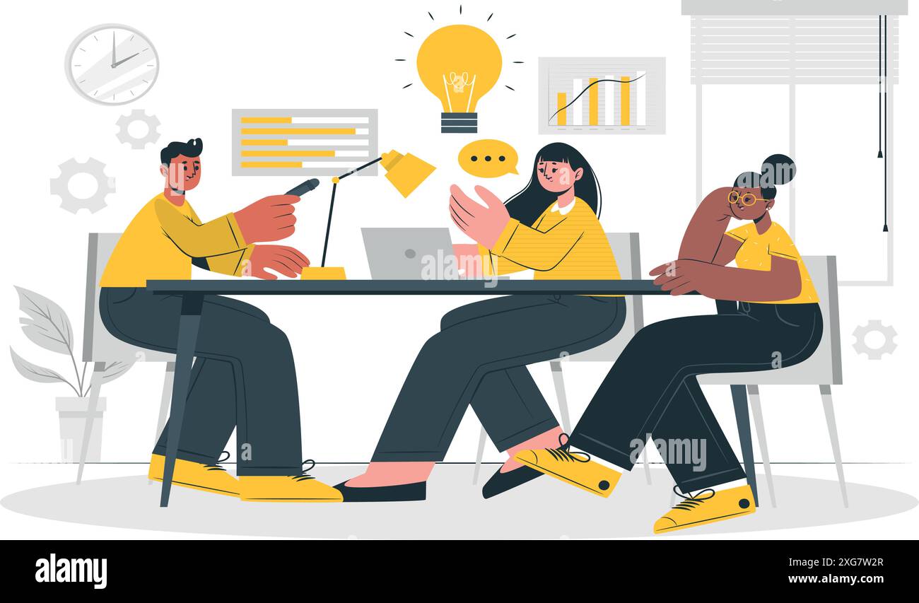 Illustration des Teamkonzepts Stock Vektor