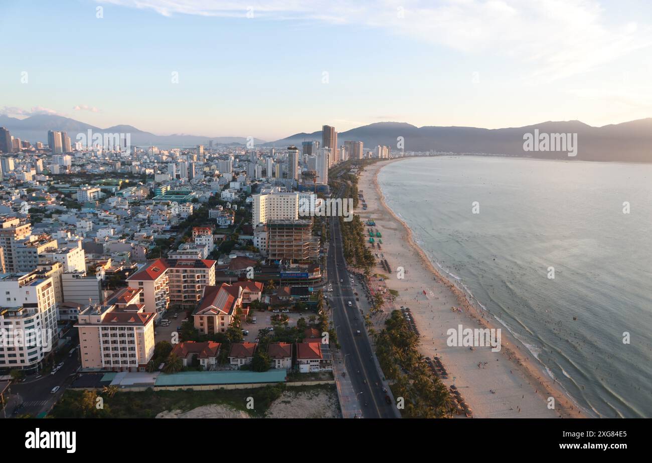 Mein khe Beach und Hotel liegt in der Nähe des beac in da Nang, einer neuen Resortstadt in mittelvietnam Stockfoto