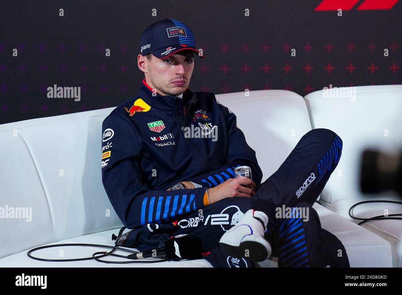 Silverstone, Großbritannien. Juli 2024. Max Verstappen 1 (NED), HONDA Red Bull Racing RB20 während des Formel 1 Qatar Airways Grand Prix auf dem Silverstone Circuit, Silverstone, England, Großbritannien am 7. Juli 2024 Credit: Every Second Media/Alamy Live News Stockfoto