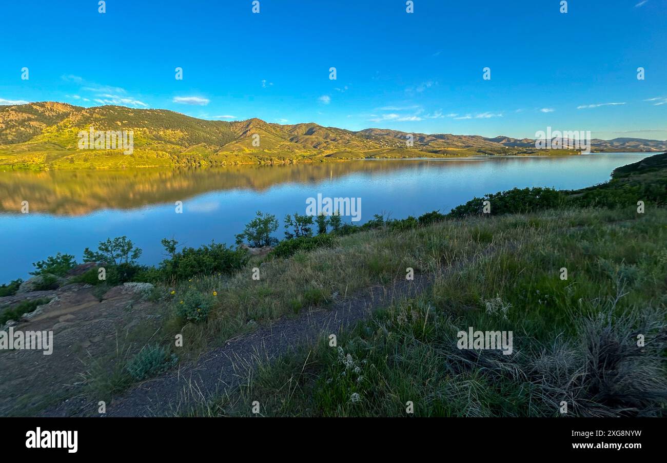 Horsetooth Reservoir In Fort Collins, Colorado. Stockfoto