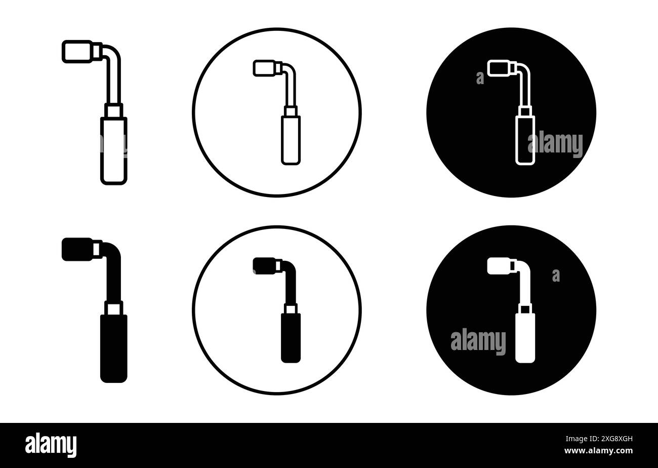 Autokarrenhalterung Symbol Vektor-Logo Set Kollektion für Web-App-ui Stock Vektor