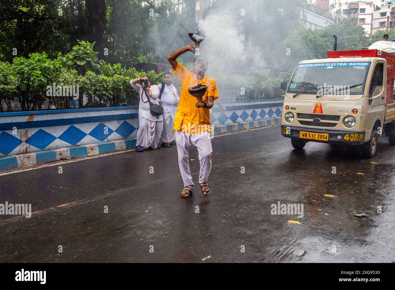 kalkutta Island Rtha Yatra Feier Stockfoto kalkutta Island Rtha Yatra Feier Stockfoto
