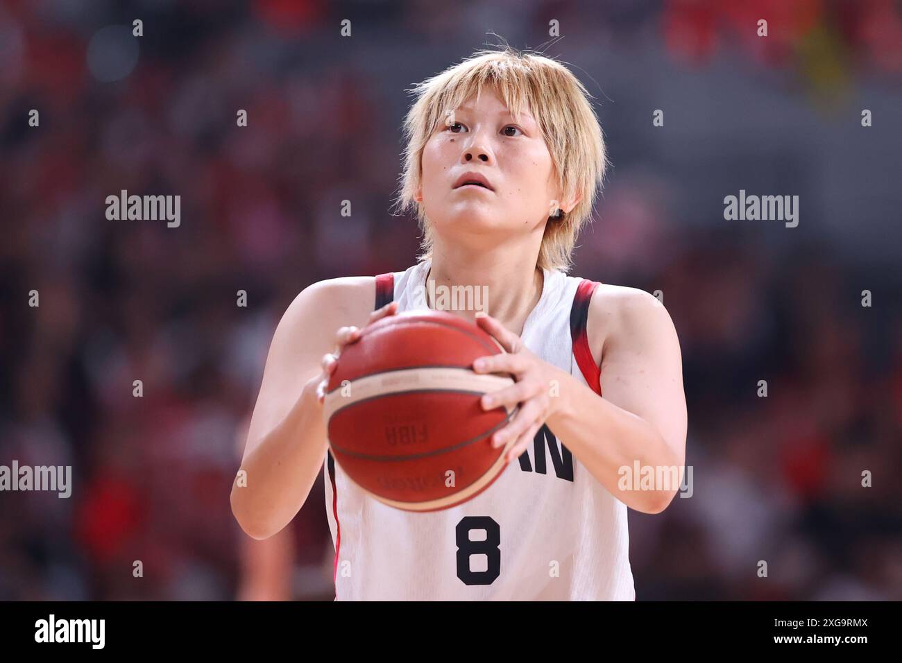 Tokio, Japan. Juli 2024. Maki Takada (JPN) Basketball : Mitsui Fudosan Cup 2024 Basketball Internationales Freundschaftsspiel zwischen Japan und Neuseeland in der Ariake Arena in Tokio, Japan . Quelle: YUTAKA/AFLO SPORT/Alamy Live News Stockfoto