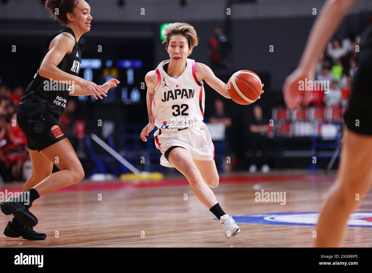 Tokio, Japan. Juli 2024. Saori Miyazaki (JPN) Basketball : Mitsui Fudosan Cup 2024 Basketball Internationales Freundschaftsspiel zwischen Japan und Neuseeland in der Ariake Arena in Tokio, Japan . Quelle: YUTAKA/AFLO SPORT/Alamy Live News Stockfoto