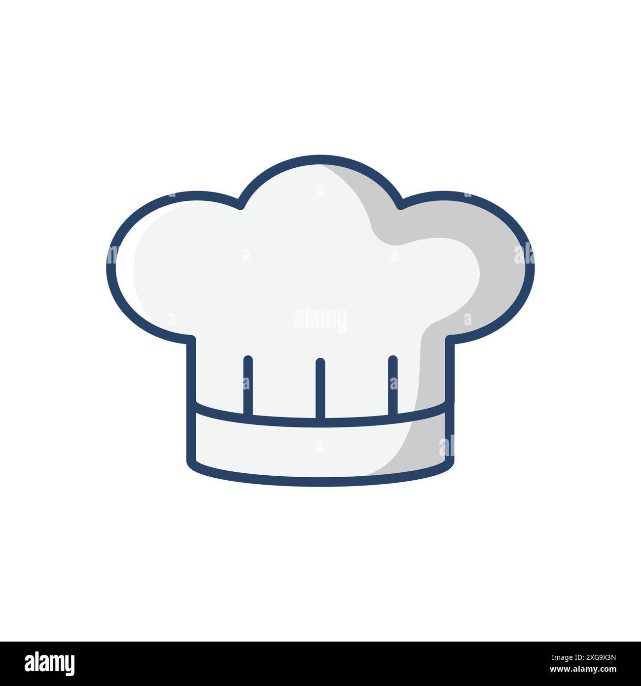 Chef Hut Icon Vektor Design Vorlage in weißem Hintergrund Stock Vektor