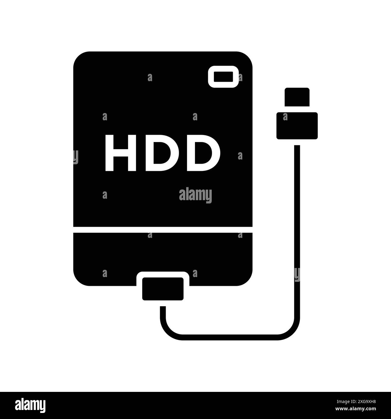 Festplattensymbol-Vektor-Designvorlage in weißem Hintergrund Stock Vektor