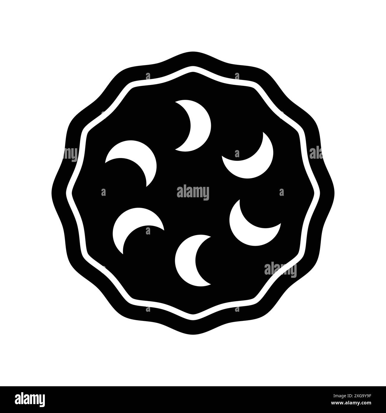 Tortensymbol Vektor-Designvorlage in weißem Hintergrund Stock Vektor