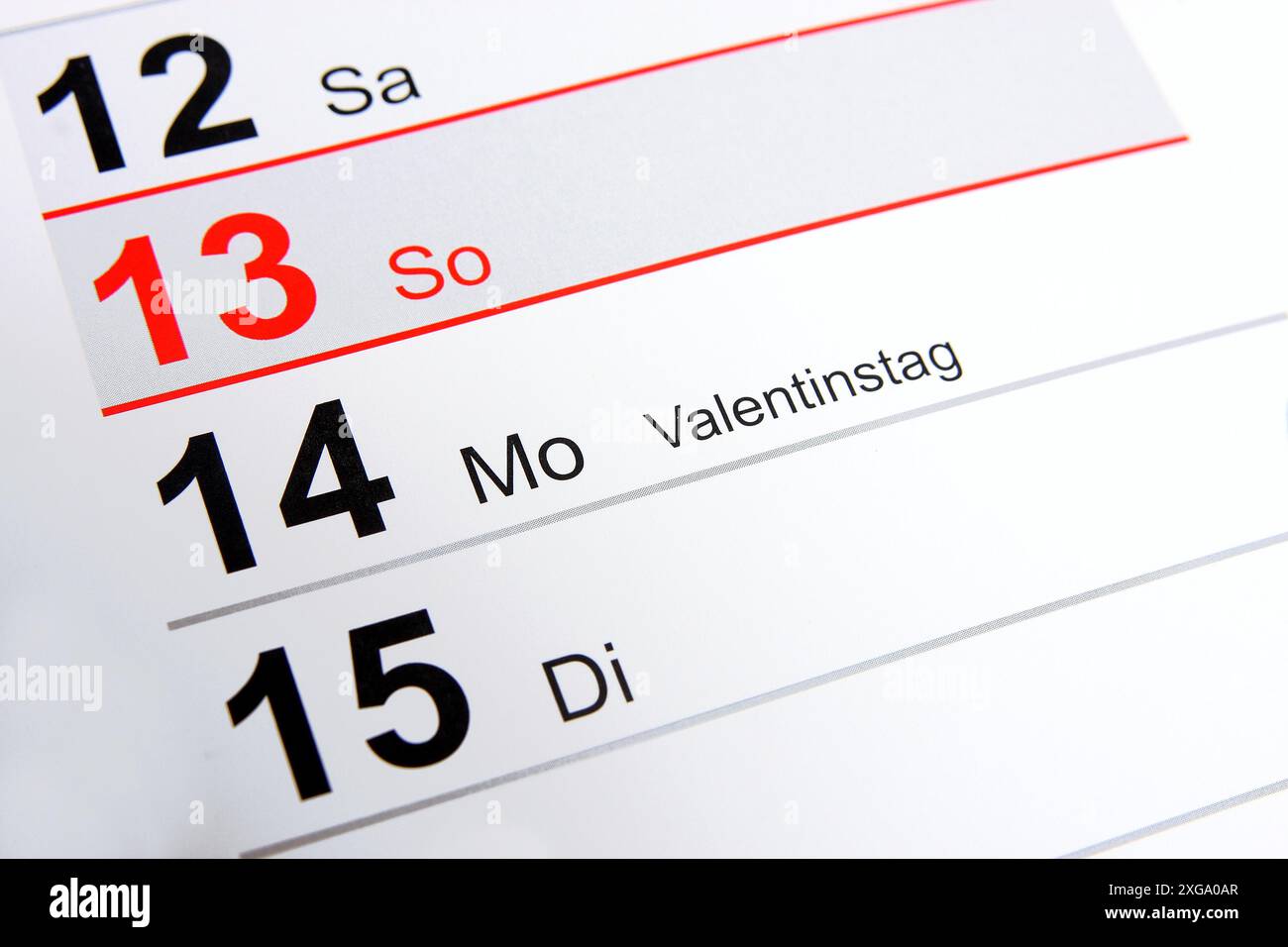 Zum Valentinstag Stockfoto