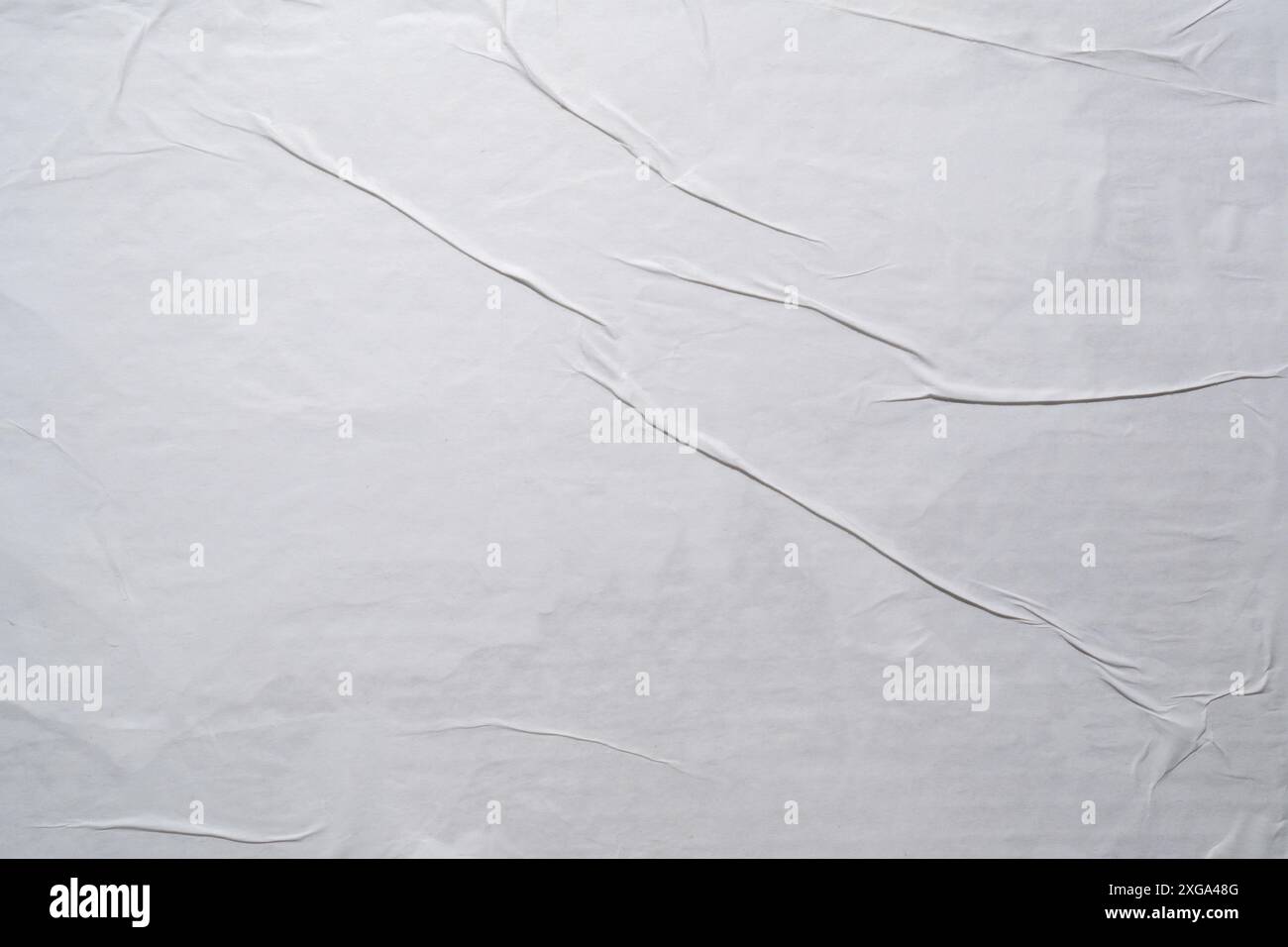 Weißes Weizenpaste Papier Poster Textur Hintergrund Stockfoto