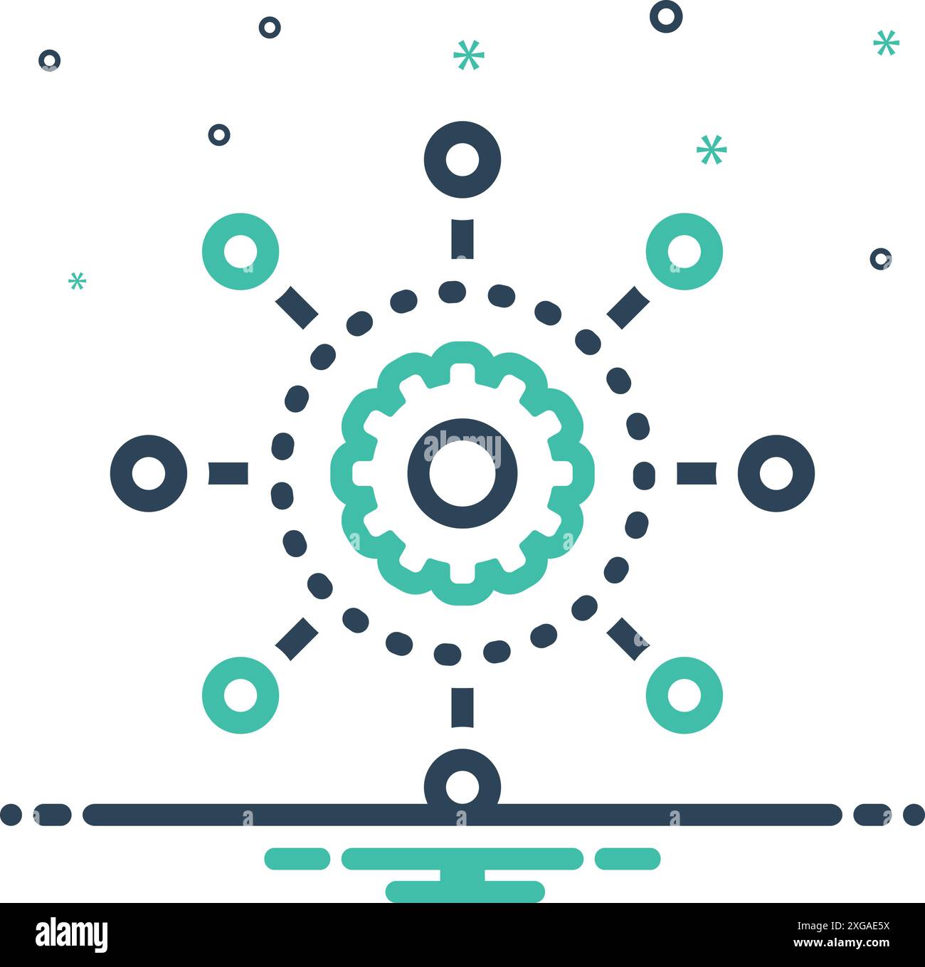 Symbol für Algorithmus, Kanal Stock Vektor