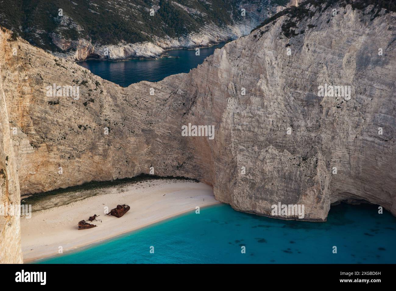 Zakynthos, Griechenland. Schiffswrack-Strand. Navagio Beach Stockfoto