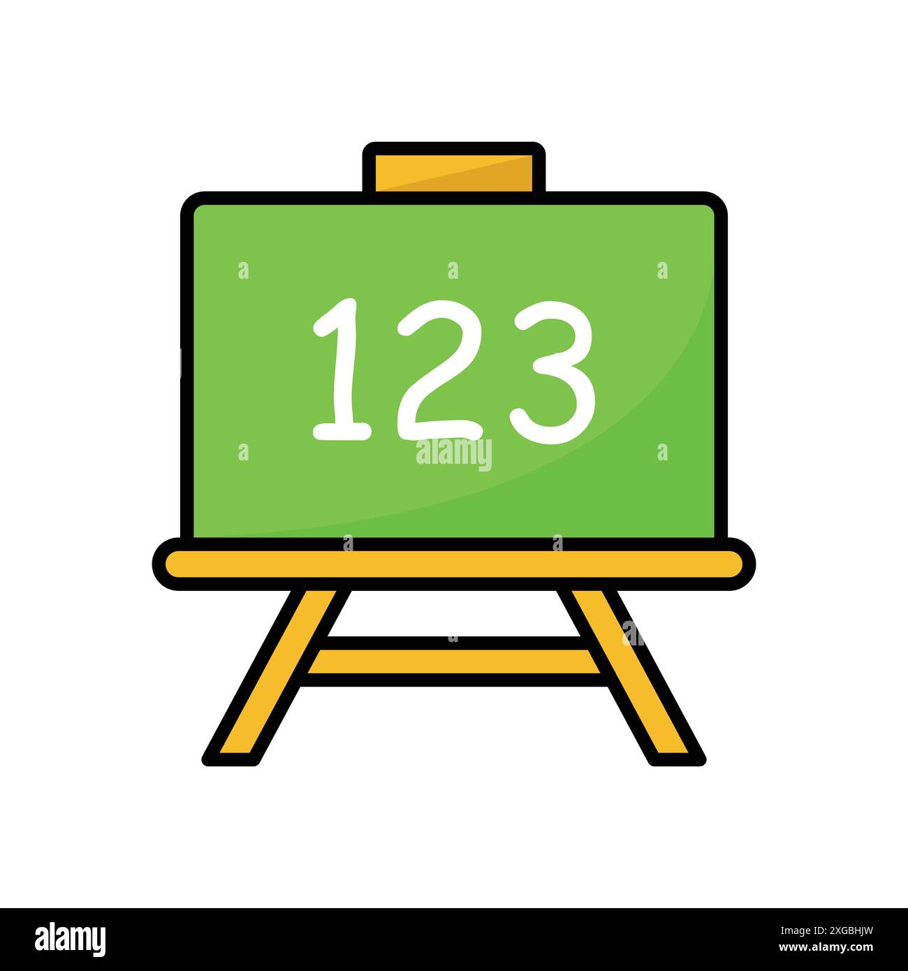 Blackboard-Symbol-Vektor-Designvorlage in weißem Hintergrund Stock Vektor