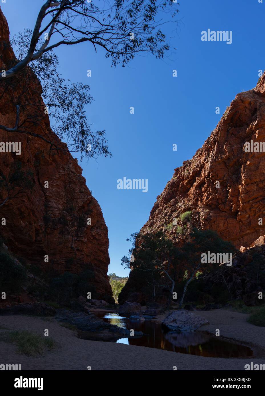 Felsformationen in Zentralaustralien Stockfoto