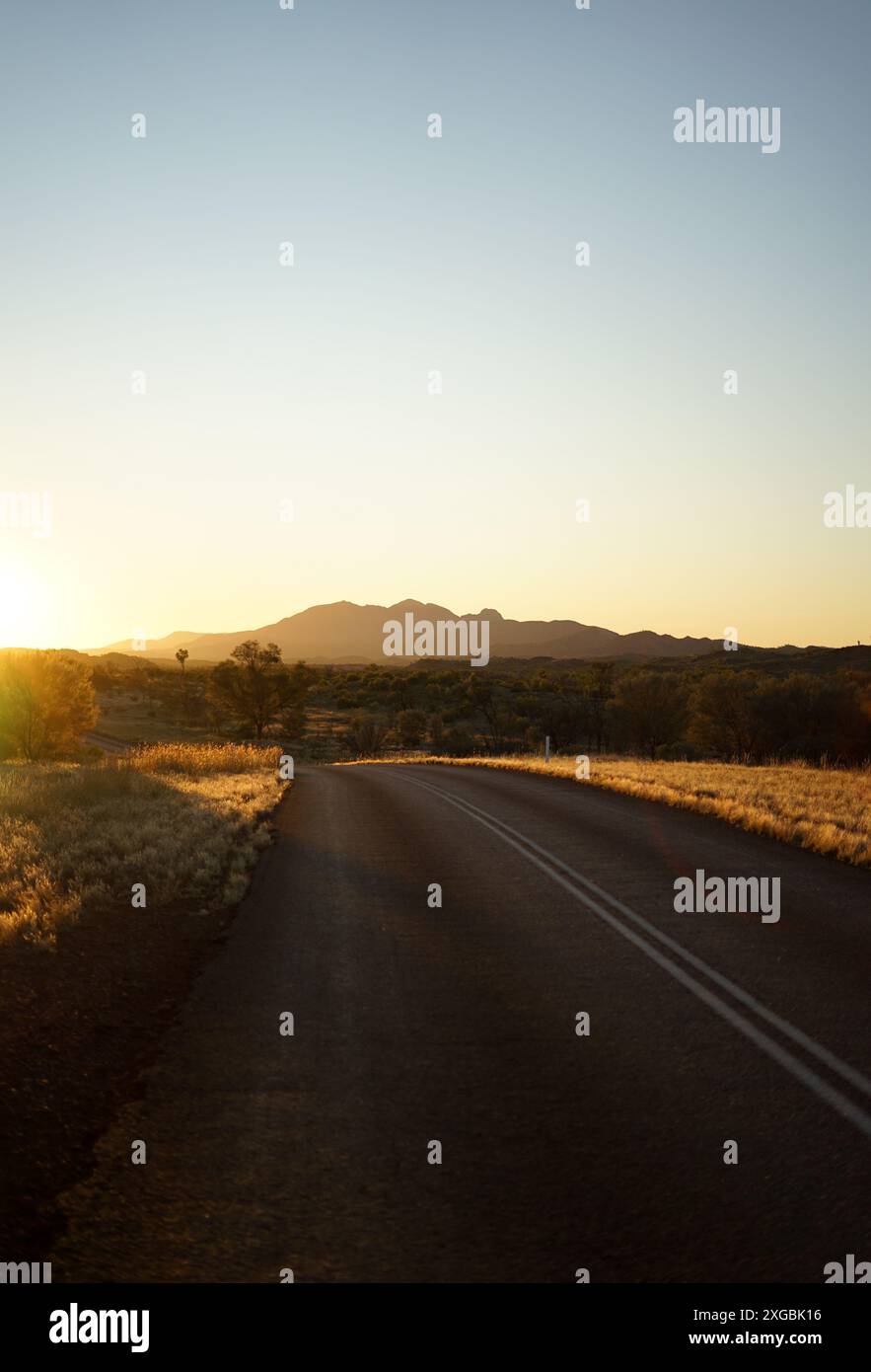 Wunderschöne Farben bei Sonnenuntergang Stockfoto