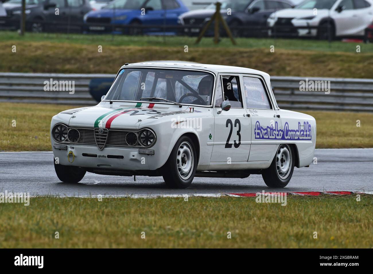 Alexander Poulton, Alfa Romeo Giulia Ti Super, eine Veranstaltung mit zwei unterschiedlichen Kategorien, HRDC Dunlop Allstars für Sport vor 1966, GT und Touring CA Stockfoto