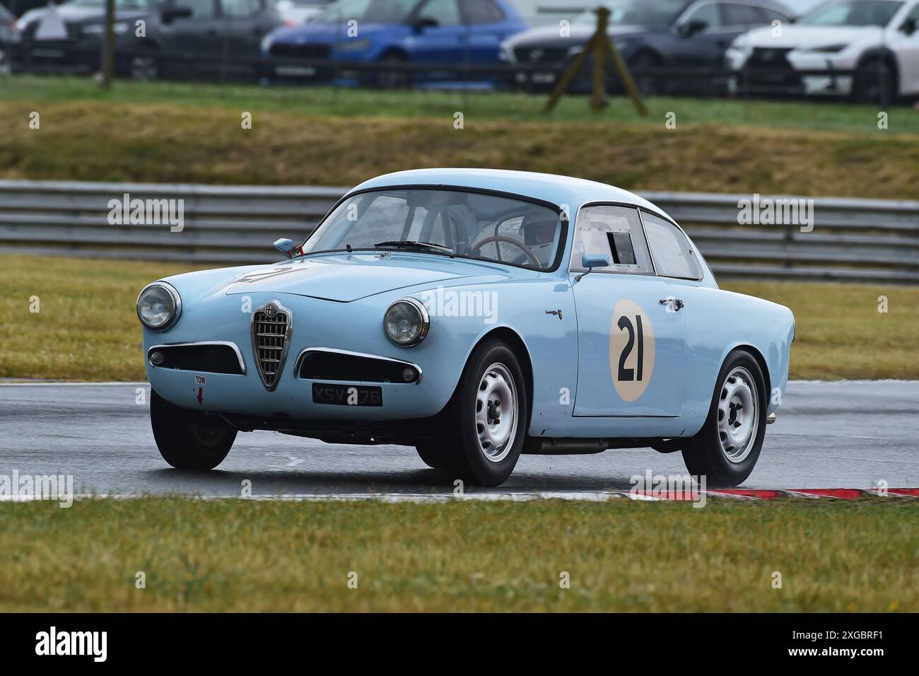 Vernon MacKenzie, Alfa Romeo Giulietta Sprint, eine Veranstaltung mit zwei unterschiedlichen Kategorien, HRDC Dunlop Allstars für Sport vor 1966, GT und Touring CA Stockfoto