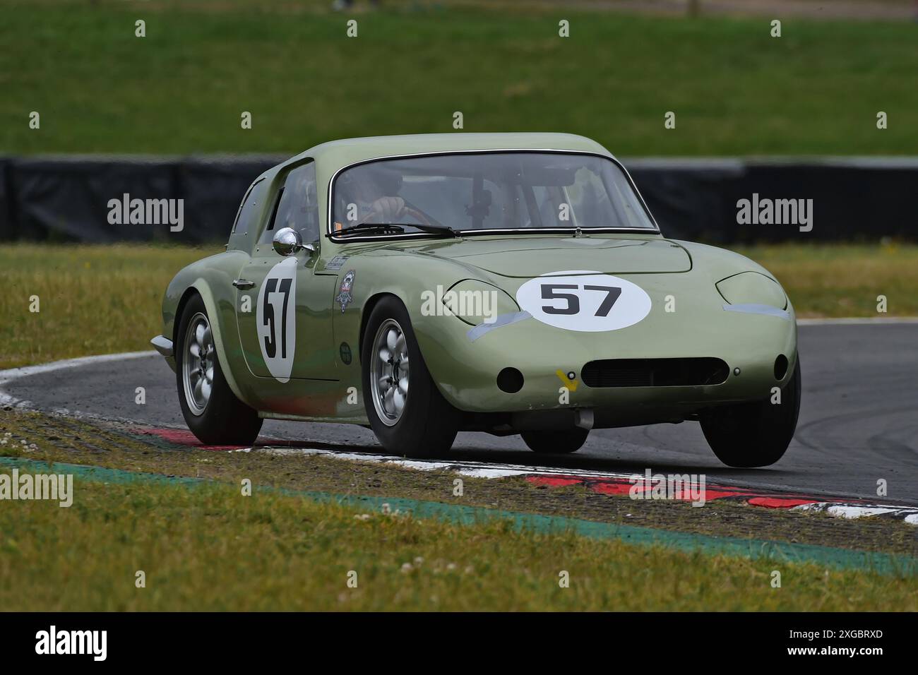 Ian McDonald, Lotus Elan Costin, eine Veranstaltung mit zwei verschiedenen Kategorien, HRDC Dunlop Allstars für Sport-, GT- und Touring-Fahrzeuge vor 1966. Das Allsta Stockfoto