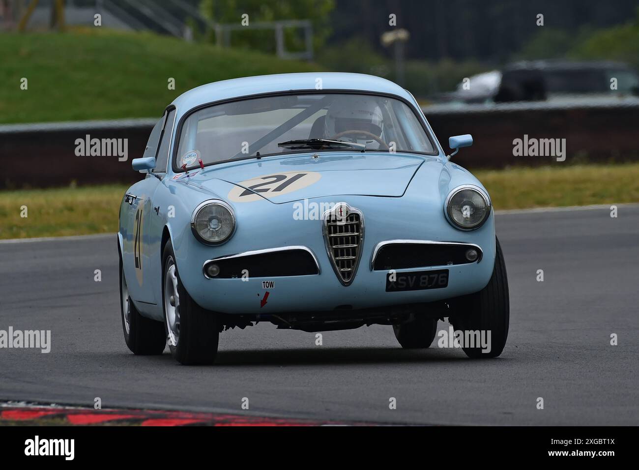 Vernon MacKenzie, Alfa Romeo Giulietta Sprint, eine Veranstaltung mit zwei unterschiedlichen Kategorien, HRDC Dunlop Allstars für Sport vor 1966, GT und Touring CA Stockfoto