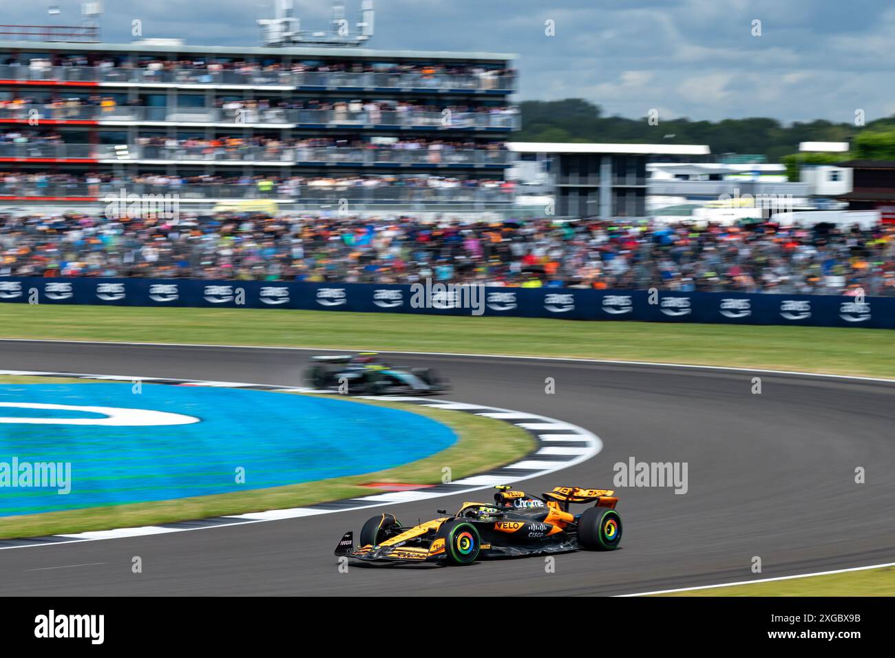 Silverstone (Towcester), Großbritannien, 07. Juli 2024, Lando Norris während des britischen Grand Prix Credit: Christopher Neve/Alamy Live News Stockfoto